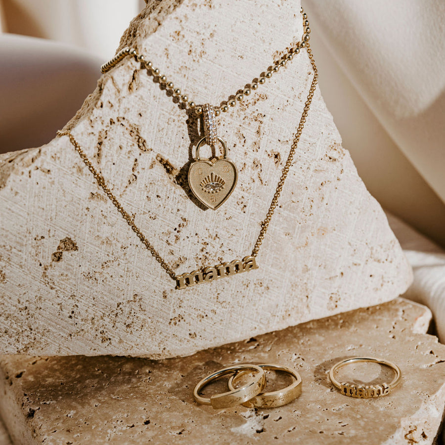 A collection of jewelry for Mother's Day.