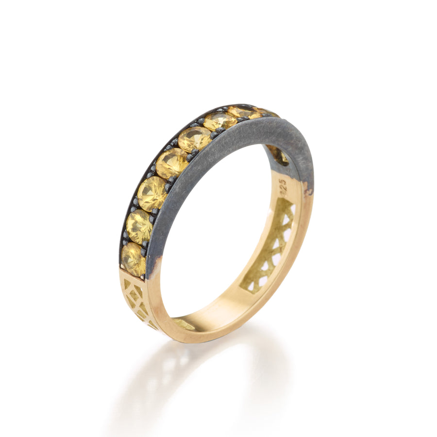 Yellow Sapphire Stacker Band